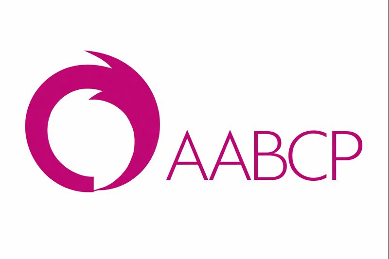 crimson aabcp logo, circle