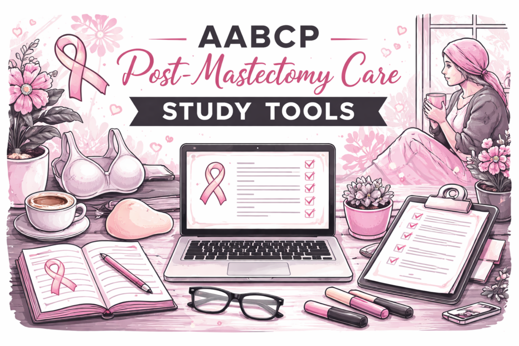 aabcp, post mastectomy care, fitter certification study tools, abc, boc, amoena, anita