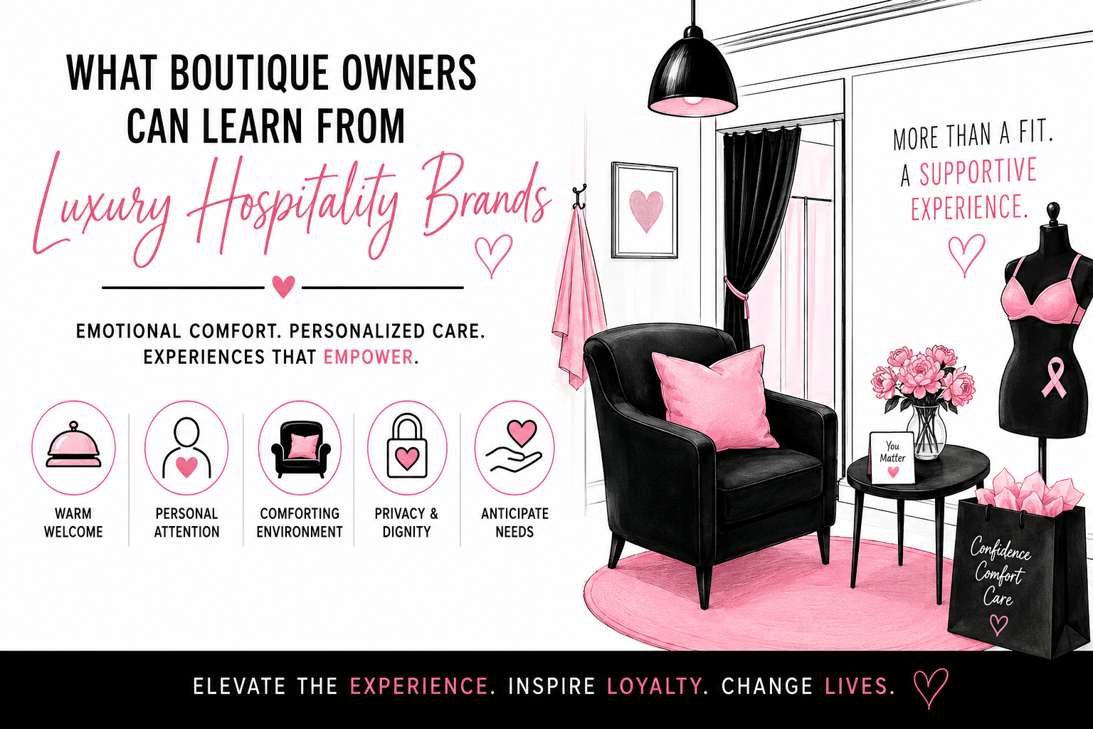 aabcp, post mastectomy fitting, boutiques, hospitality, luxury brands, abc, boc, amoena, anaona, anita international