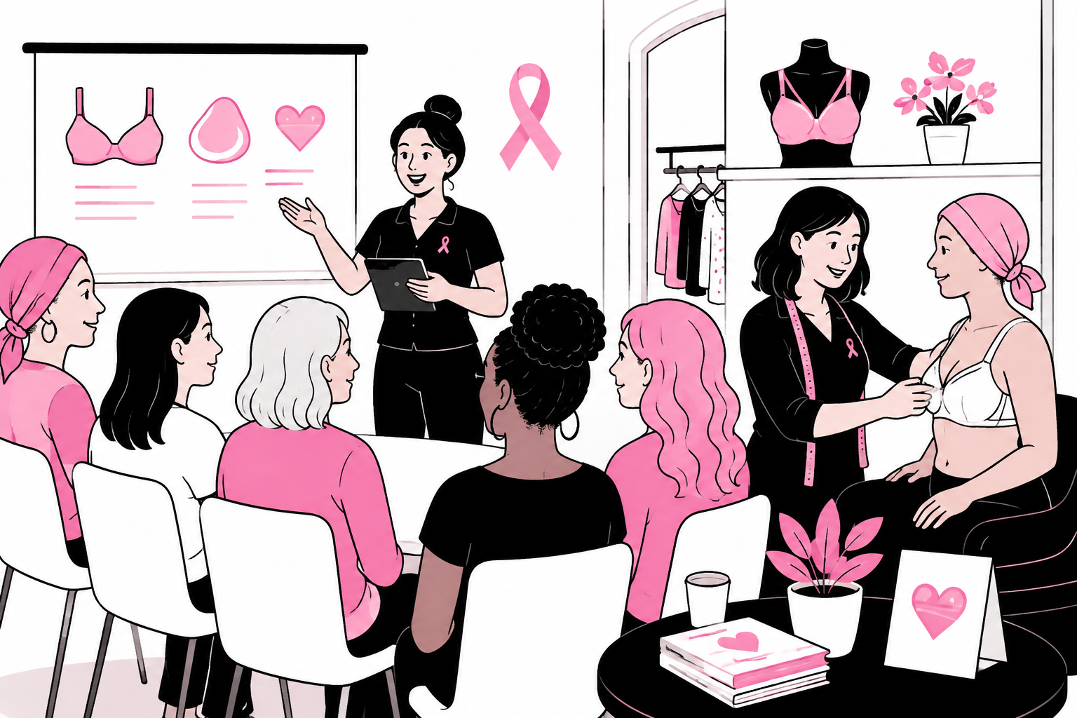 educational events for post-mastectomy fitting