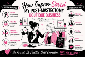How 10 Improv Techniques Saved My Mastectomy Boutique